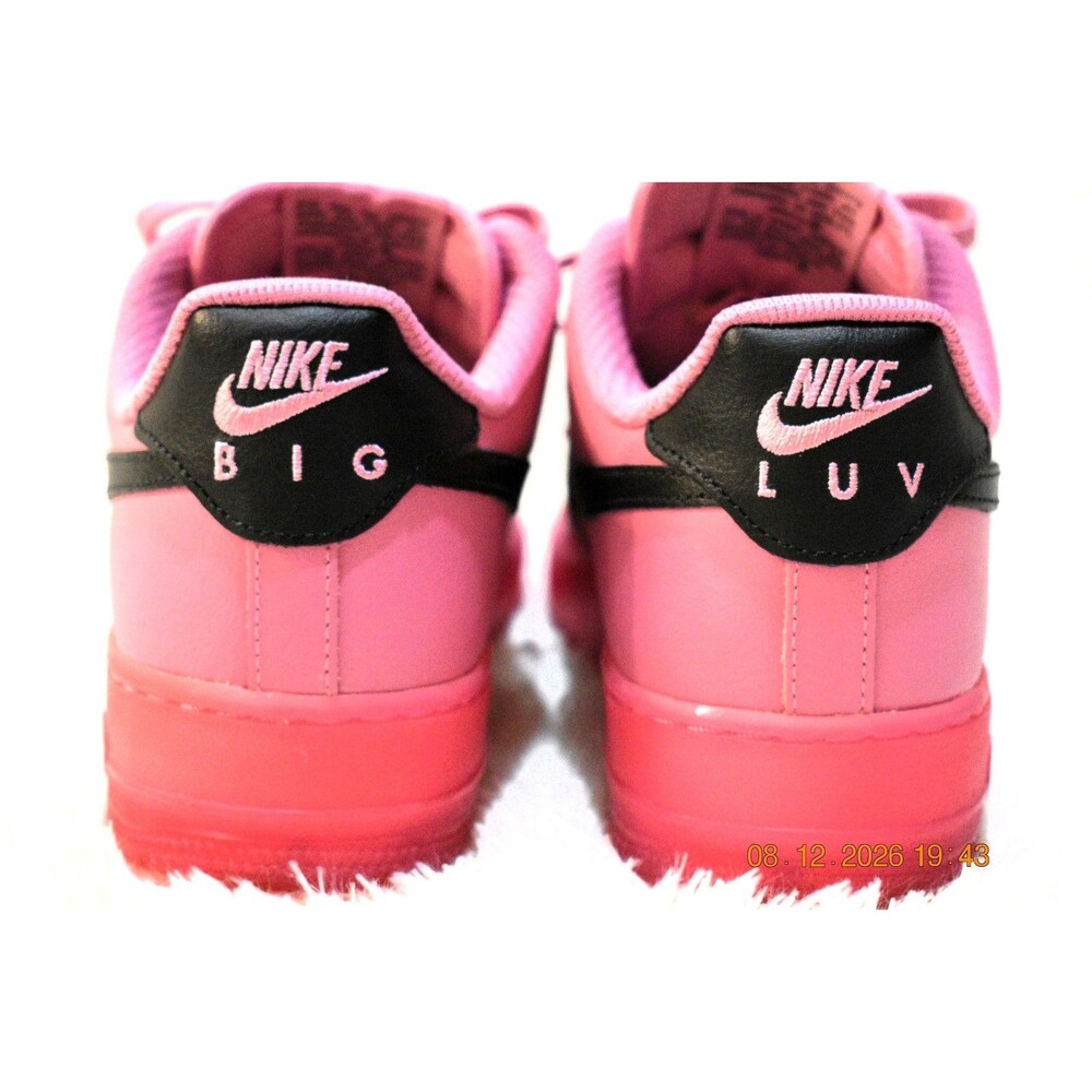 RARE Nike BY YOU ID AF 1 BIG LUV Pink & Black (AQ3778-994) Women’s Size 8.5